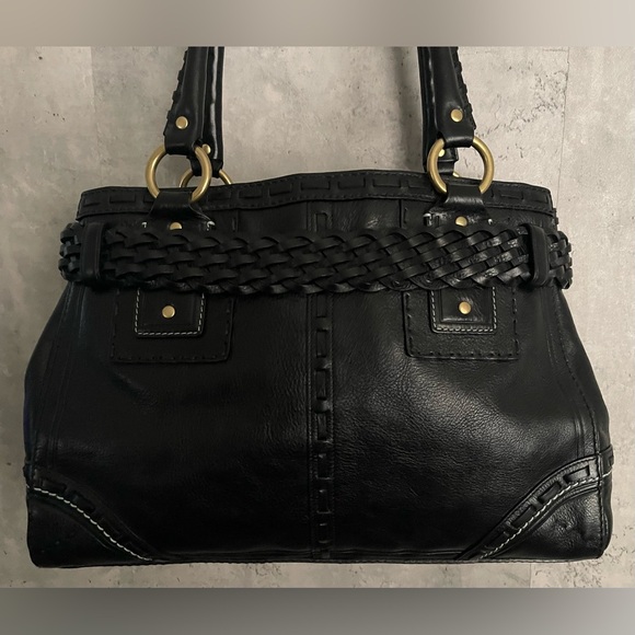 Coach Black Leather Satchel - Picture 11 of 15